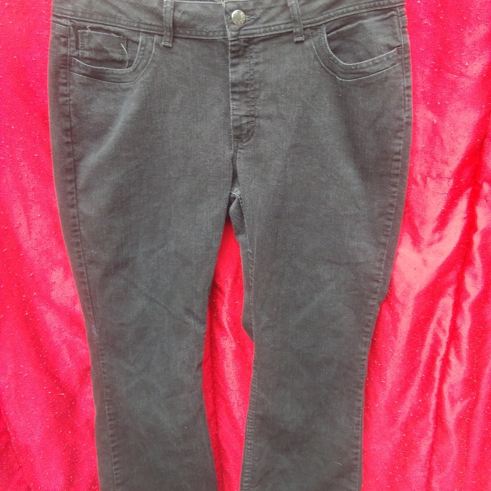Womens Riders by Lee Black Jeans Size 18p